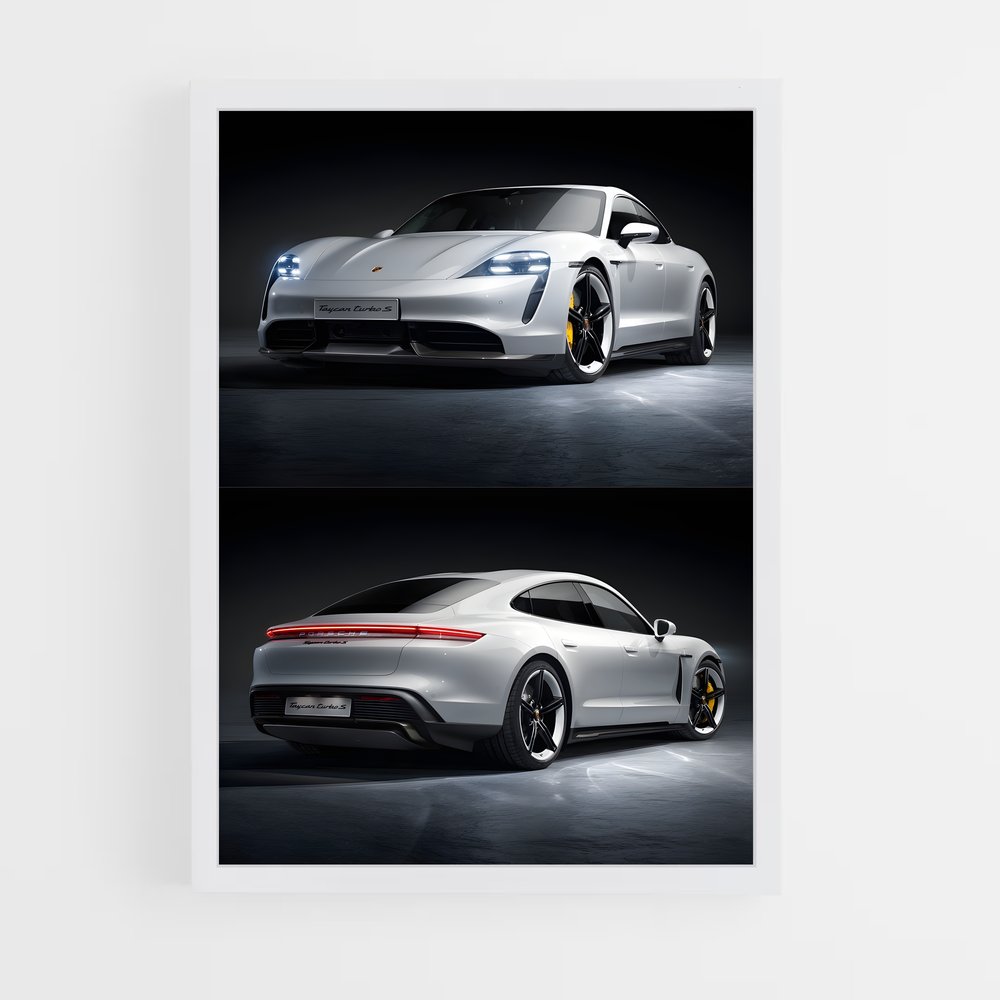 Poster Taycan Turbo S – affiche Porsche (vue 3)